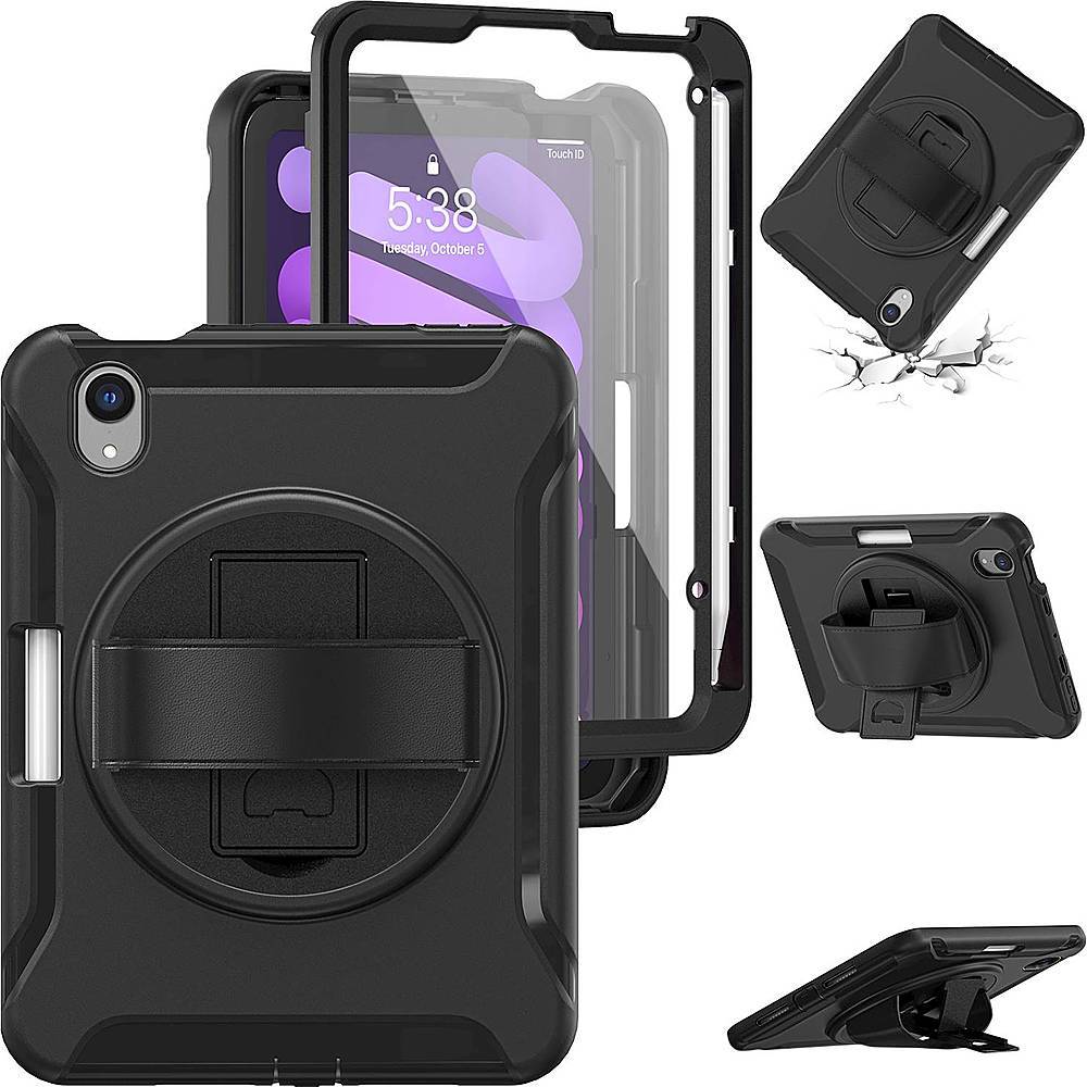 Raider Series Heavy-Duty Hand Strap Case - Apple iPad mini (A17 Pro) and Apple iPad mini (6th Generation 2021)