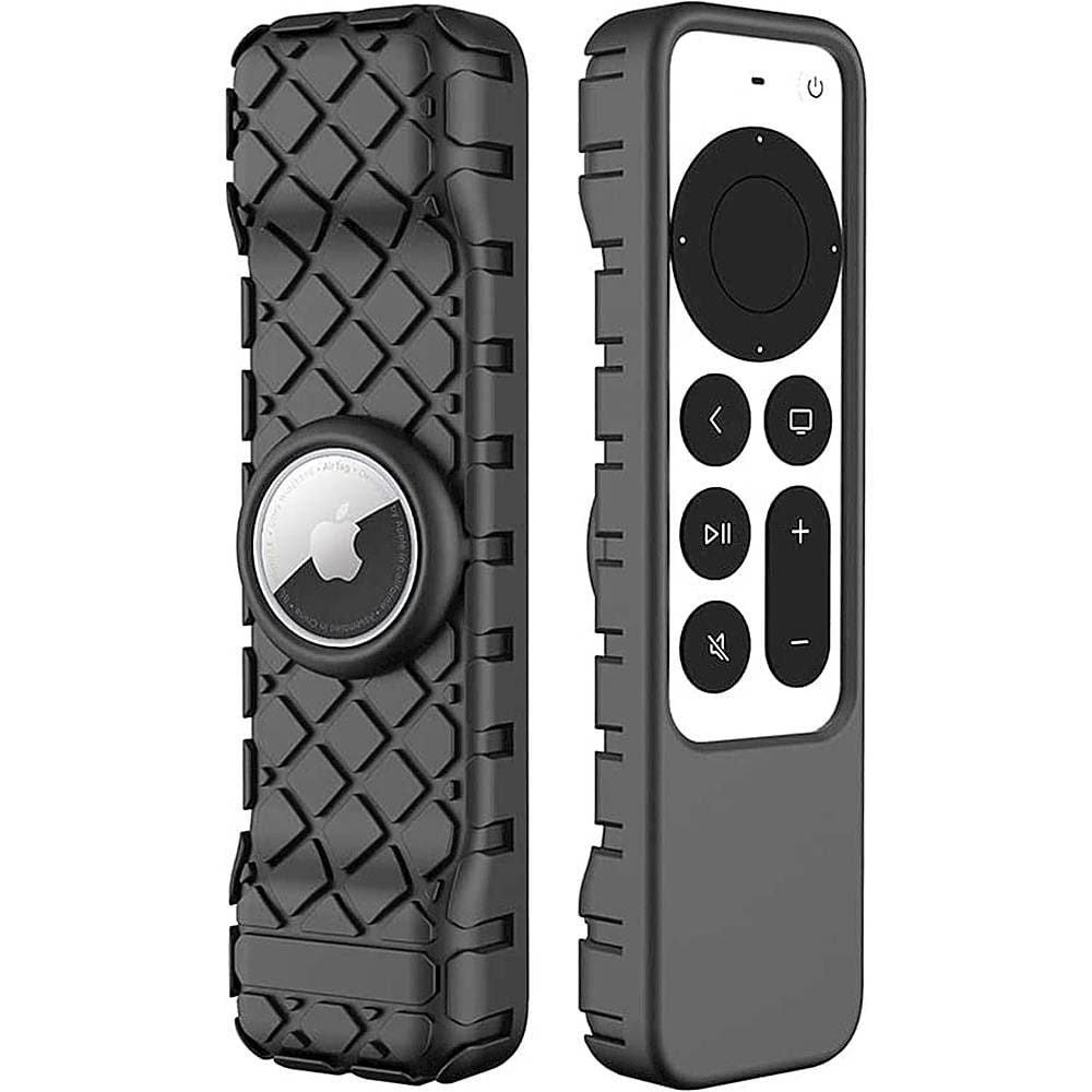 Apple TV 4K Remote Black Silicone Case - Apple AirTag