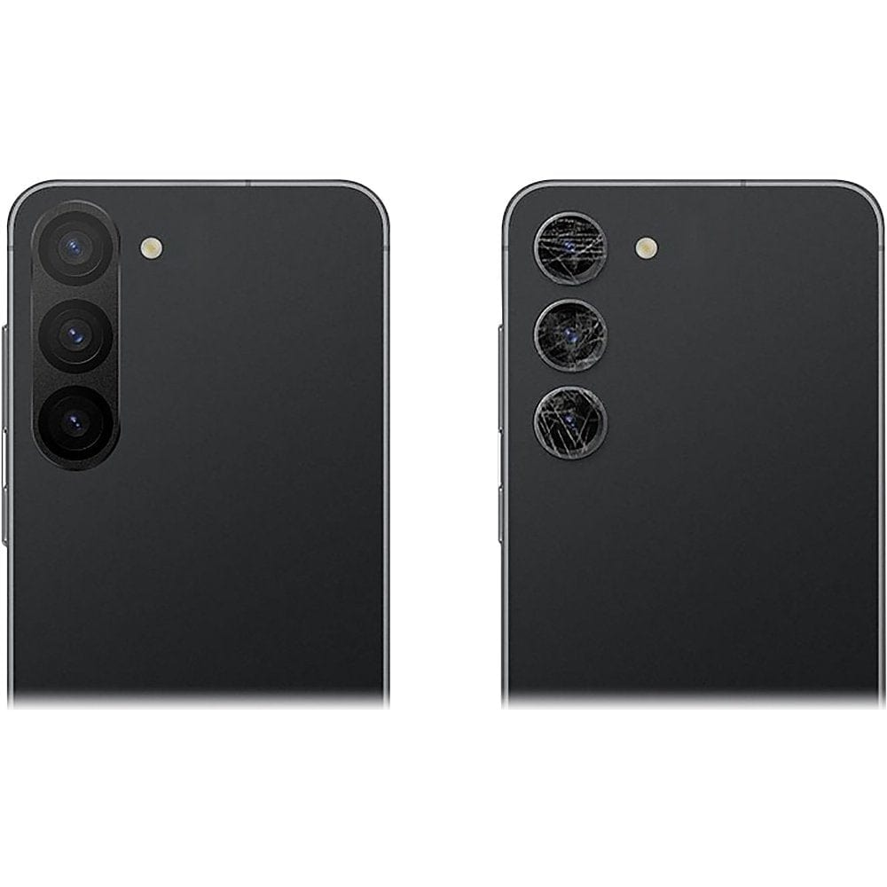 ZeroDamage Camera Lens Protector for Samsung Galaxy S23/S23+ (2-Pack) - Black