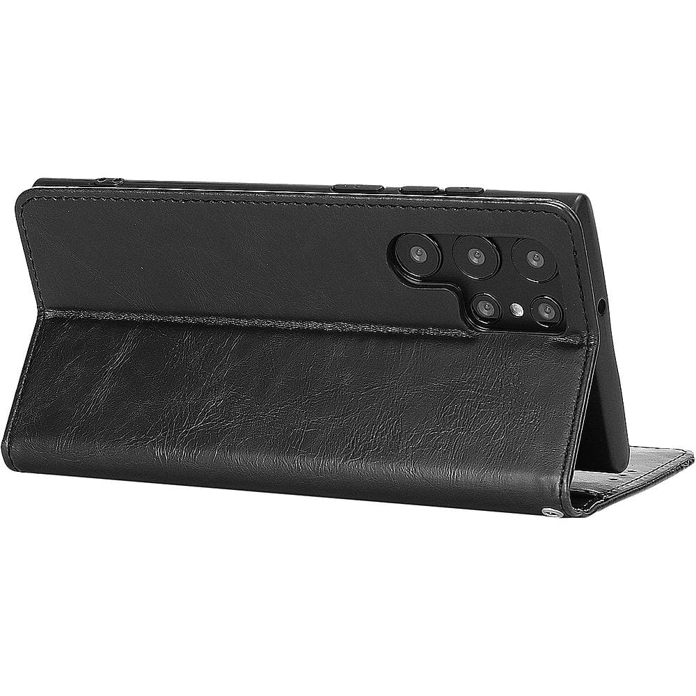 Indy Series Genuine Leather Wallet Case - Samsung Galaxy S23 Ultra