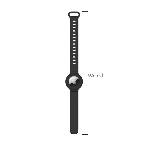 Sahara Black Silicone Wrist Band - Apple AirTag