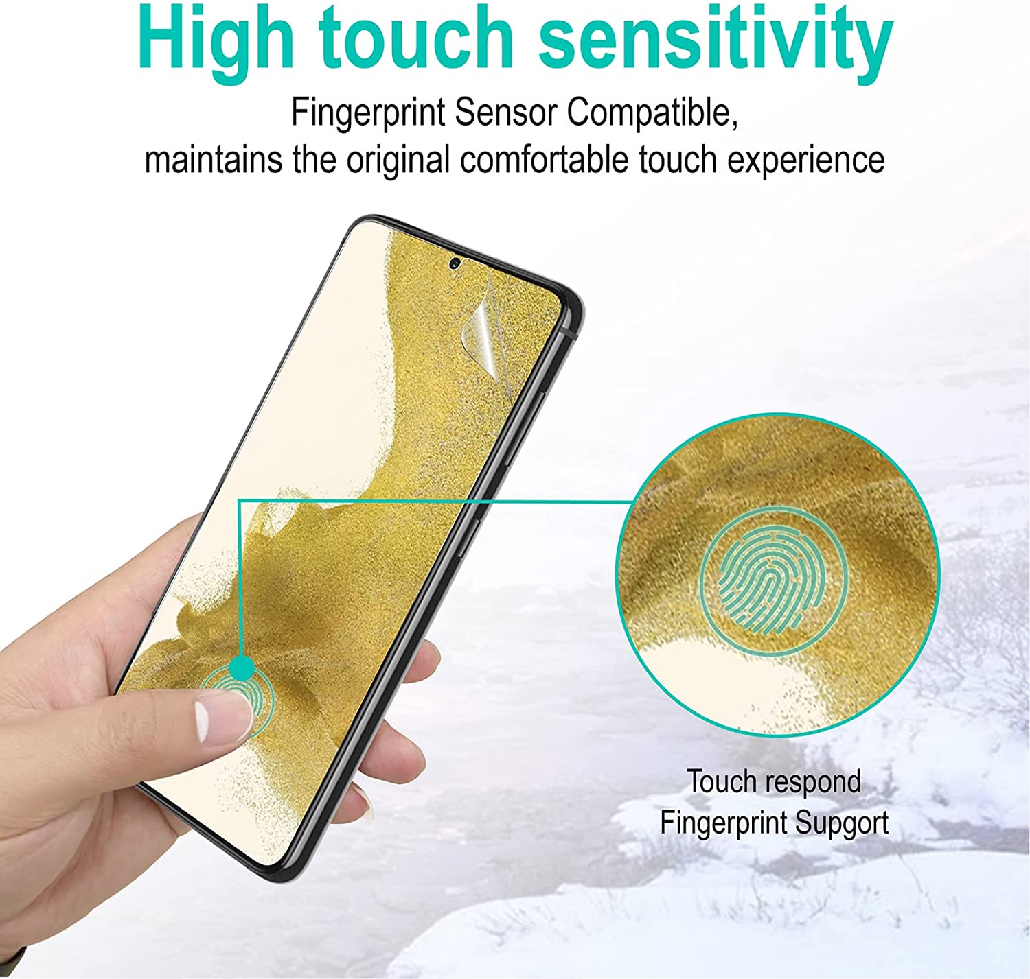 ZeroDamage Tempered Glass Screen Protector (2-Pack) - Samsung Galaxy S22 Plus