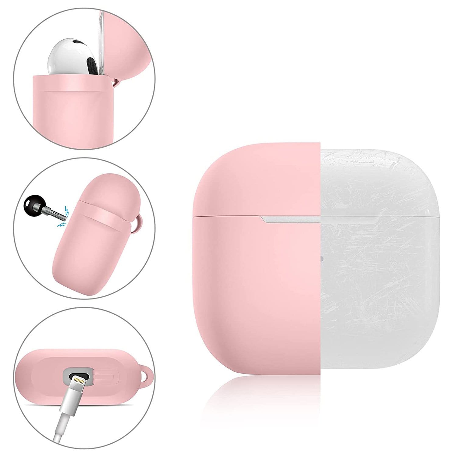 SaharaCase - Liquid Silicone Case - for Apple AirPods 3 - Pink