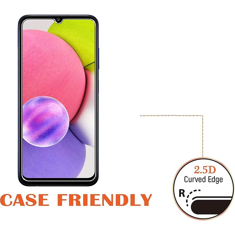 ZeroDamage Ultra-Strong+ HD Glass Screen Protector (2-Pack) - Samsung Galaxy A03 and A03s