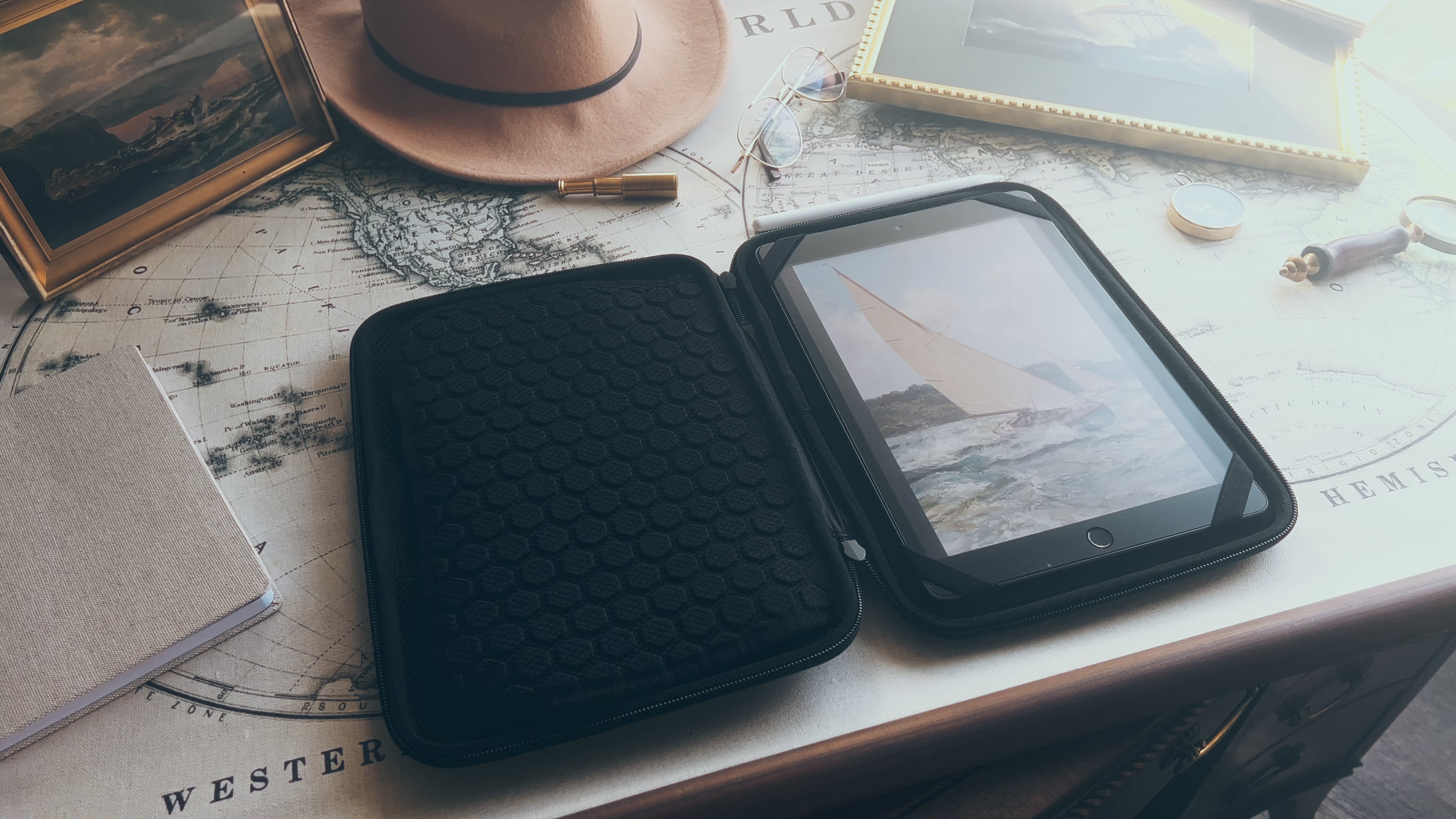 SaharaCase edge-to-edge tempered glass tablet screen protector with full coverage.