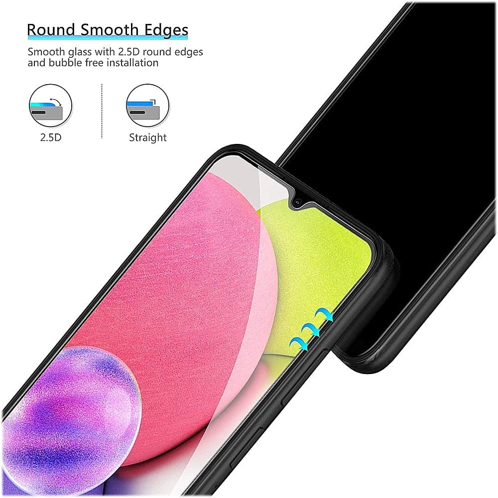 ZeroDamage Ultra-Strong+ HD Glass Screen Protector (2-Pack) - Samsung Galaxy A03 and A03s