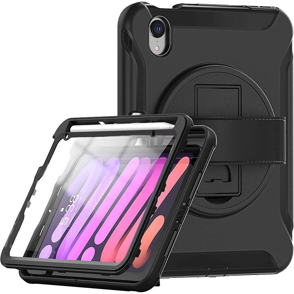 Raider Series Heavy-Duty Hand Strap Case - Apple iPad mini (A17 Pro) and Apple iPad mini (6th Generation 2021)