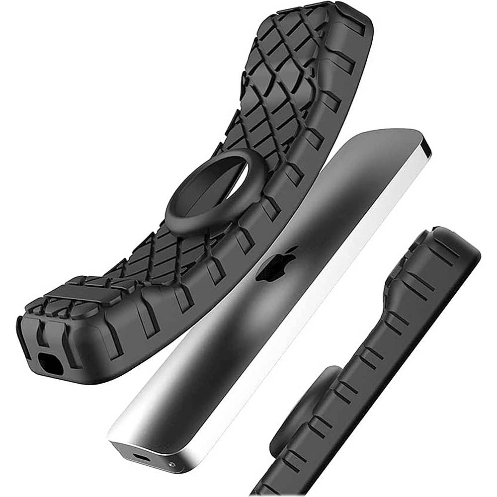 Apple TV 4K Remote Black Silicone Case - Apple AirTag