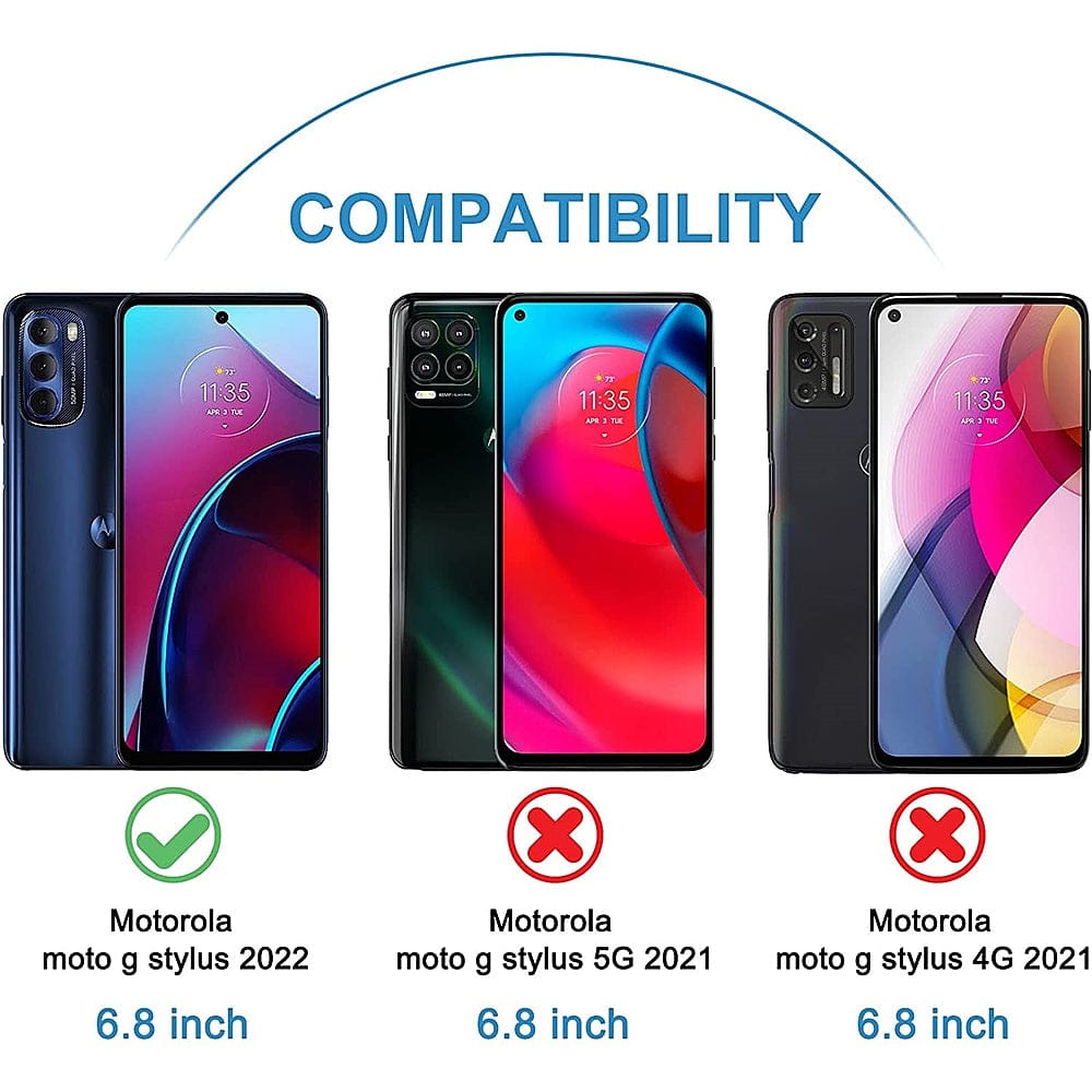 ZeroDamage Ultra-Strong+ Tempered Glass Screen Protector (2-Pack) - Motorola Moto G Stylus 2022