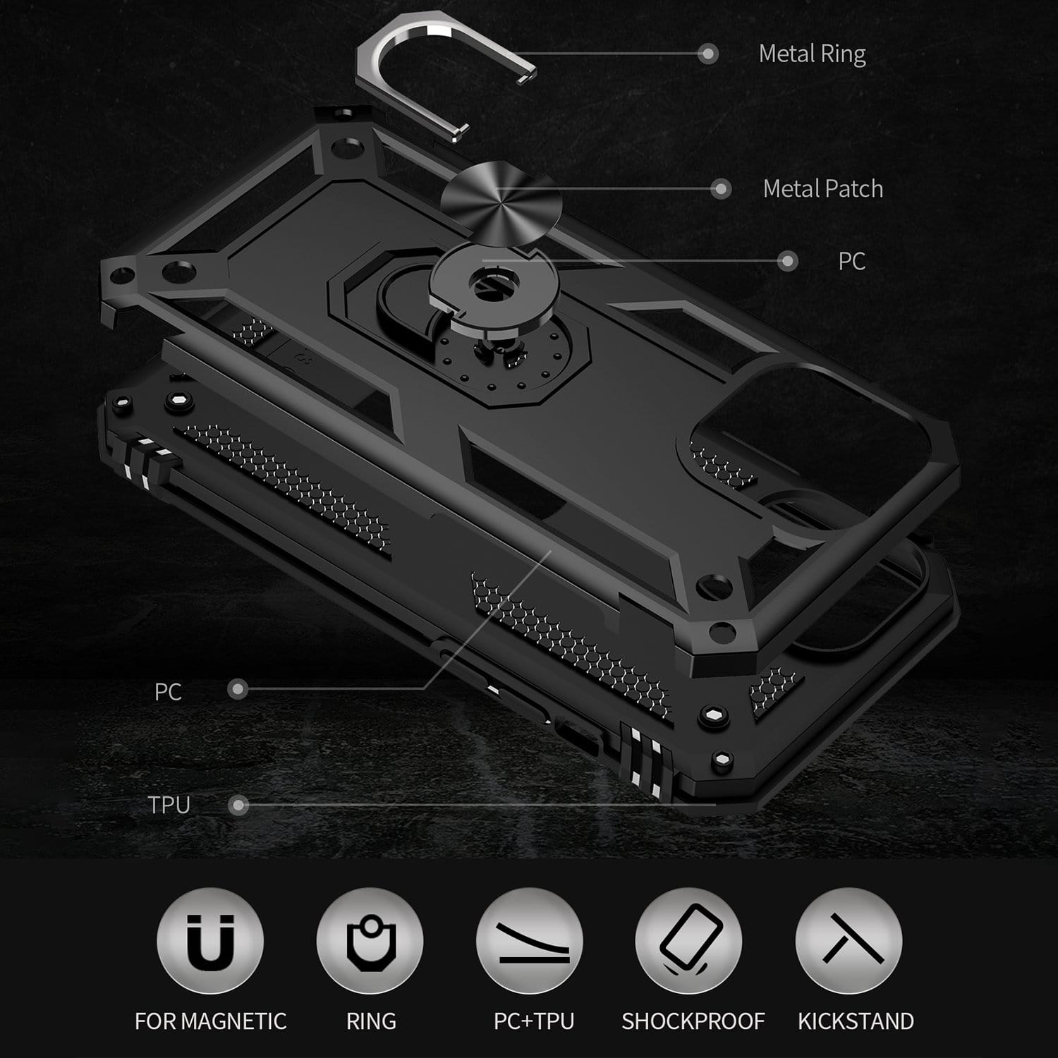 Raider Series Kickstand Case with Belt Clip - iPhone 13 Pro Max