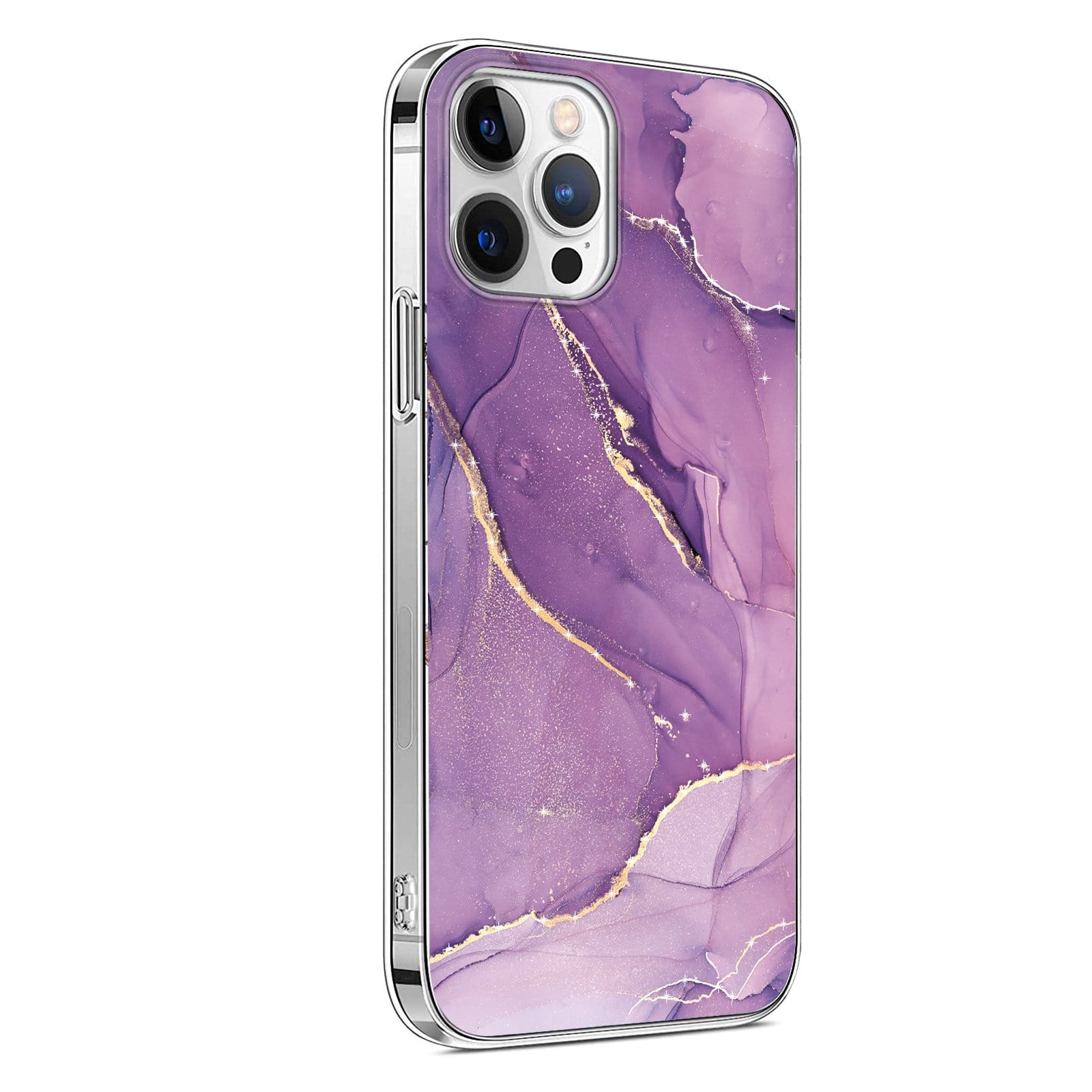 Purple Marble iPhone 13 Pro Case - Marble Series Case