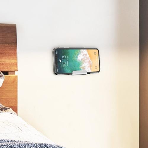 Silver Wall Mount - Most Cell Phones and Tablets up to 9"