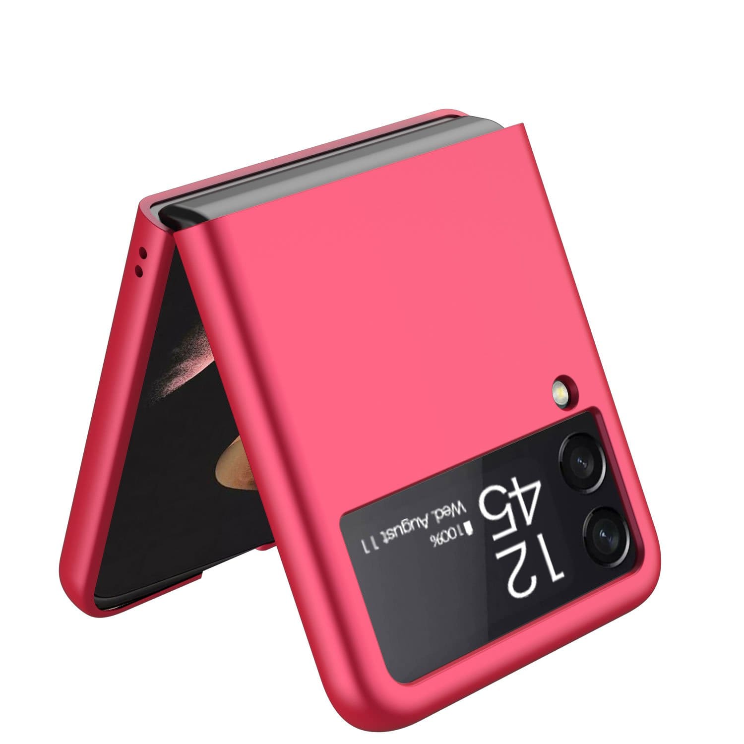 Saharacase Hard Shell Silicone Case For Samsung Galaxy Z Flip3 5g Black  (cp00099) : Target