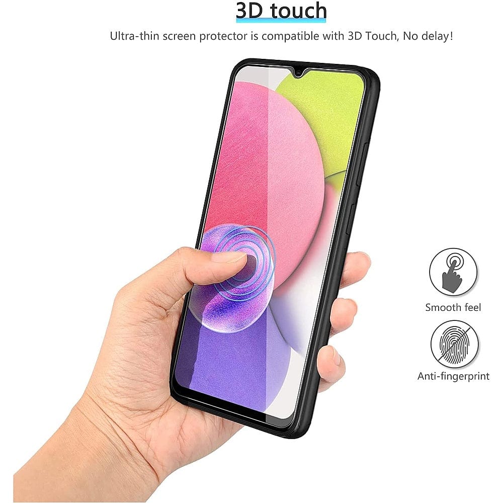 ZeroDamage Ultra-Strong+ HD Glass Screen Protector (2-Pack) - Samsung Galaxy A03 and A03s