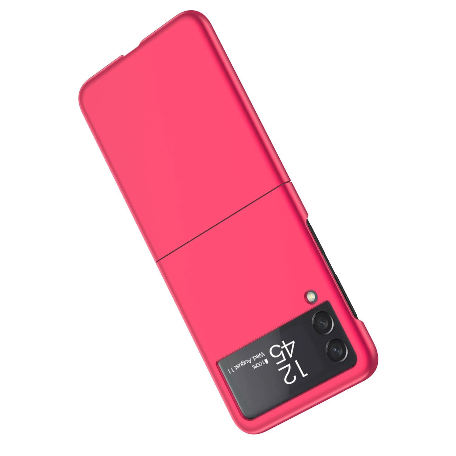 Hard Shell Silicone Case for Samsung Galaxy Z Flip 3 5G (Flip3) - Red