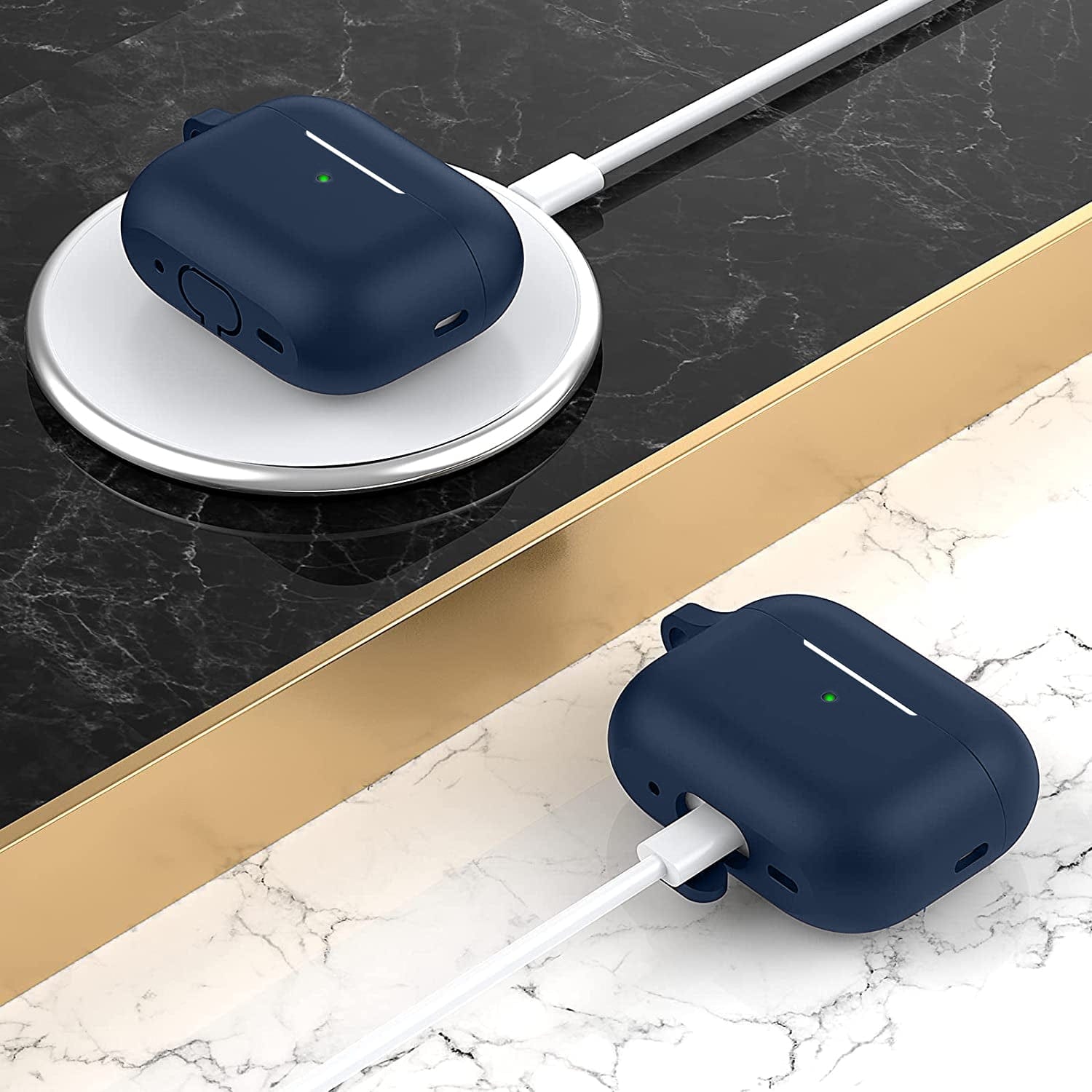 Black slim profile with rugged design and multi-angle stand functionality.