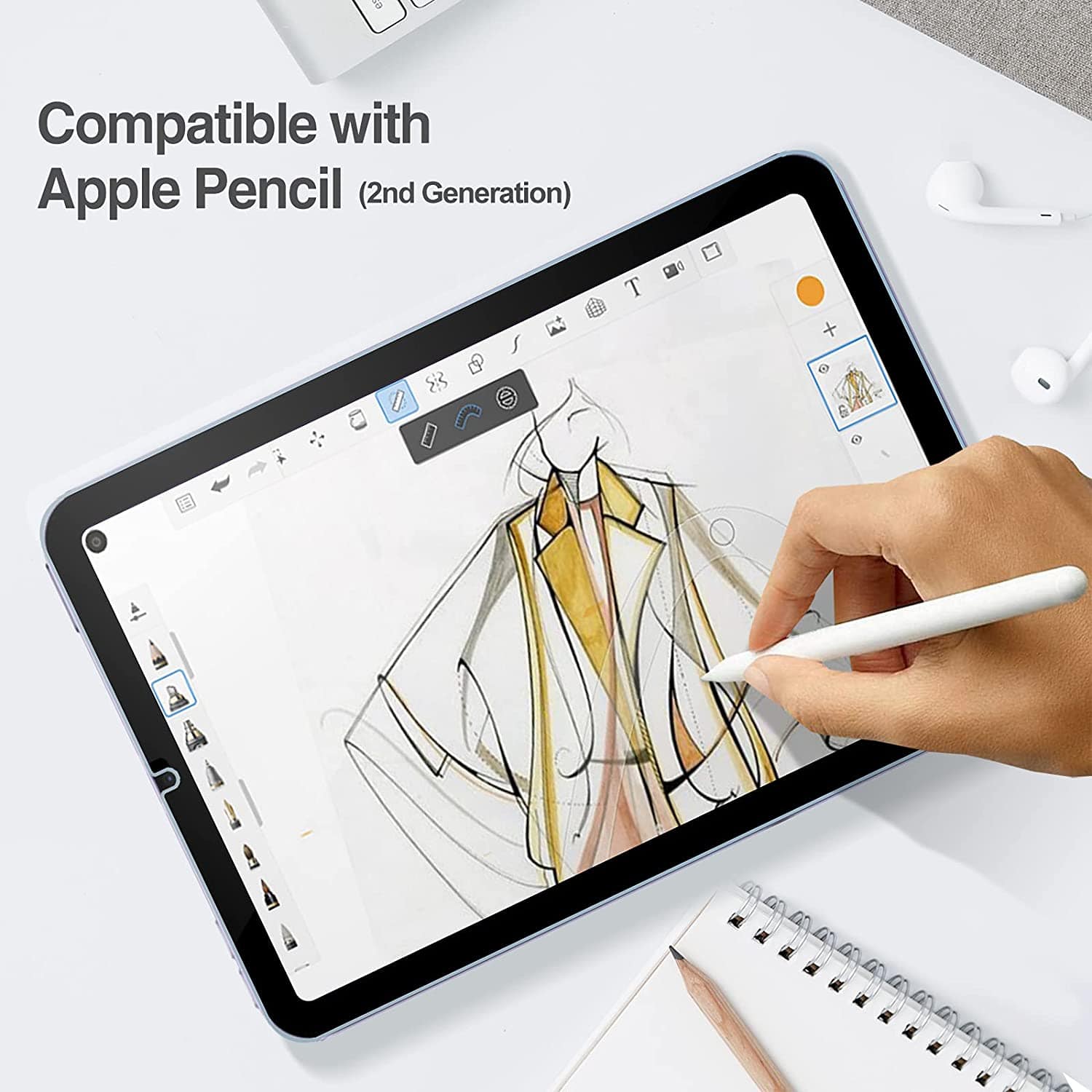 ZeroDamage Clear Tempered Glass Screen Protector - Apple iPad mini (A17 Pro) and Apple iPad mini (6th Generation 2021)