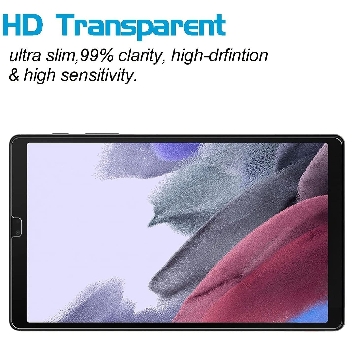 ZeroDamage Clear Tempered Glass Screen Protector (2-Pack) - Samsung Galaxy Tab A7 Lite