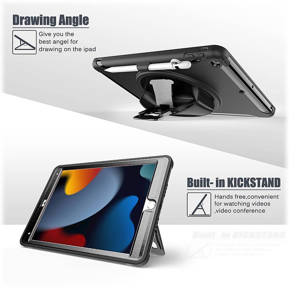Raider Series Heavy Duty Hand Strap Case - iPad 10.2"
