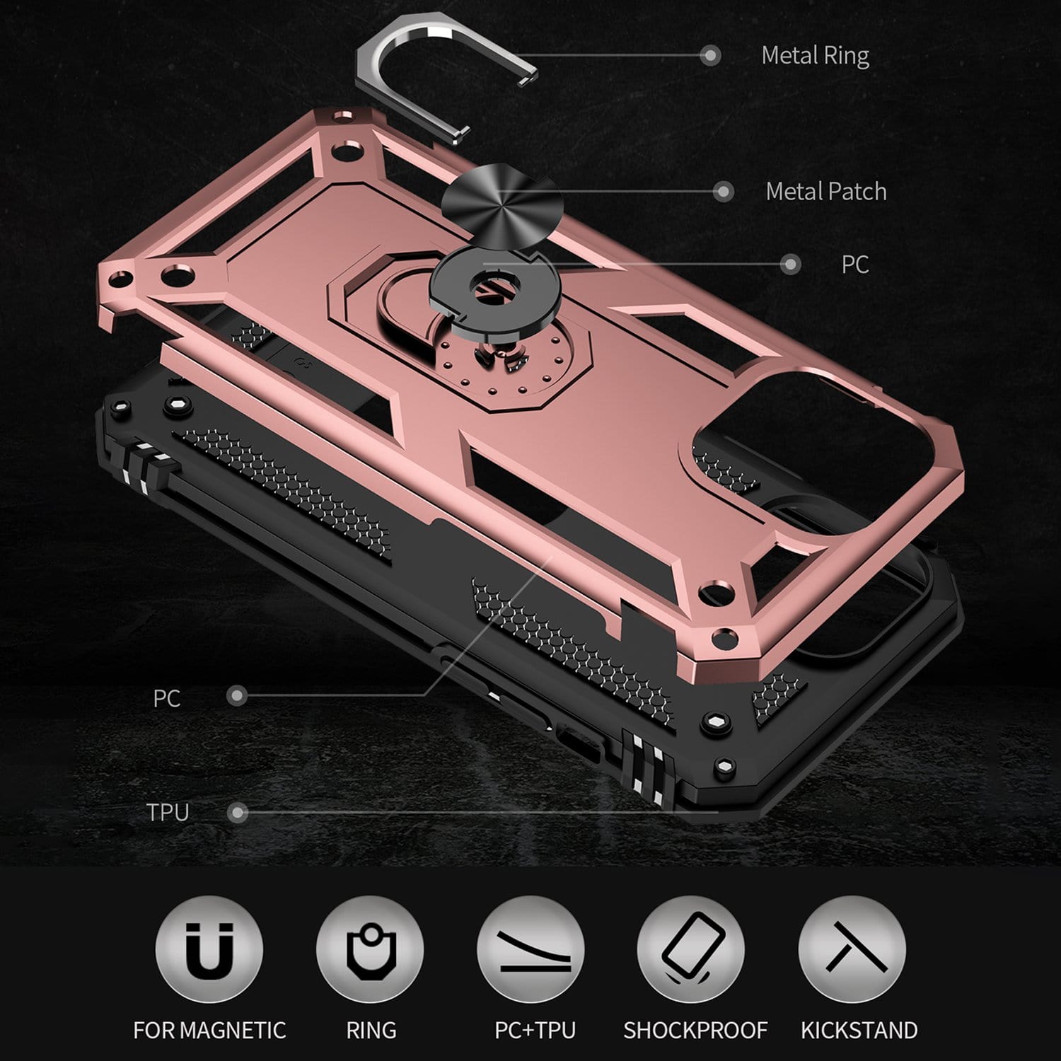 Raider Series Kickstand Case - iPhone 13 Pro Max