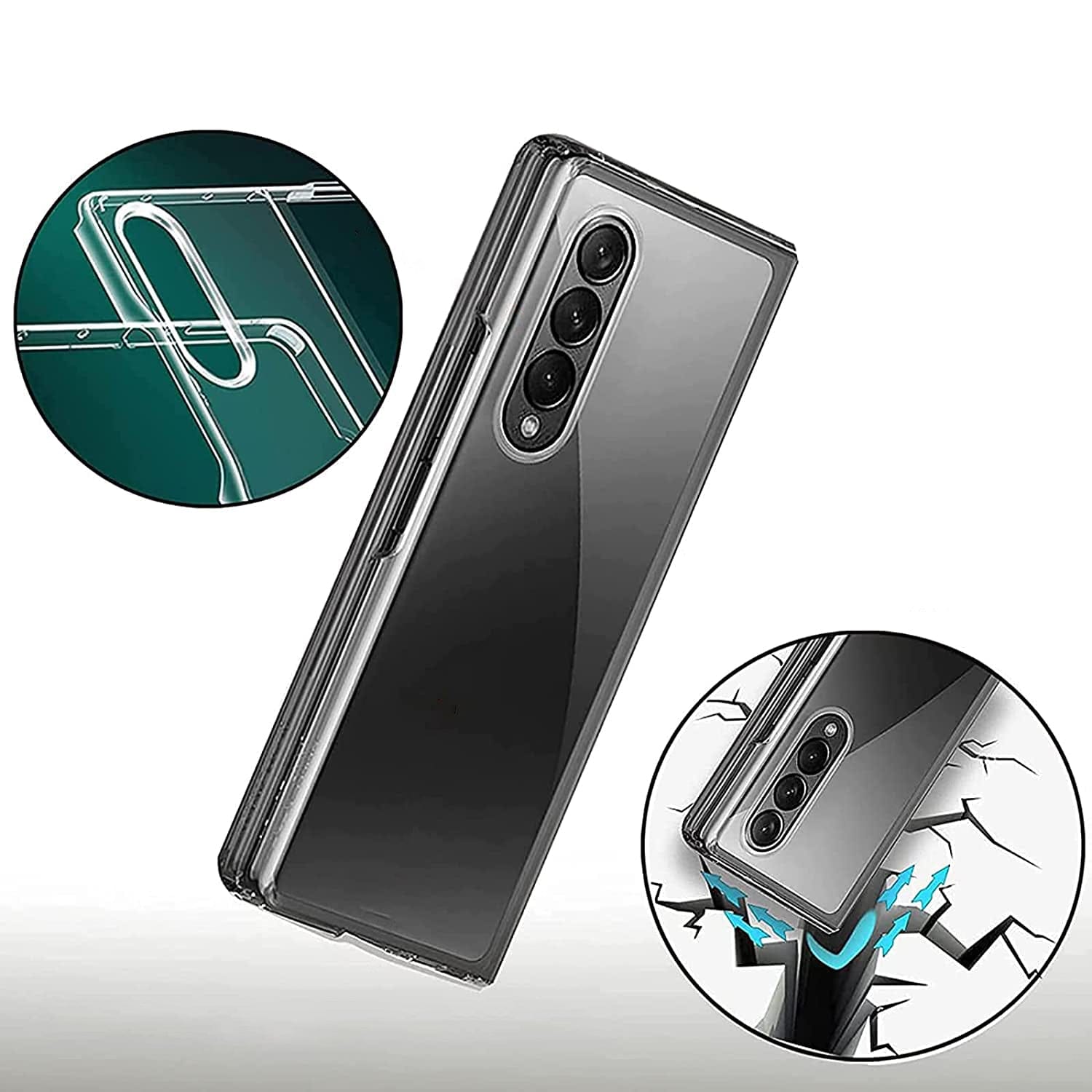 Venture Series Hard Shell Clear Case - Galaxy Z Fold4