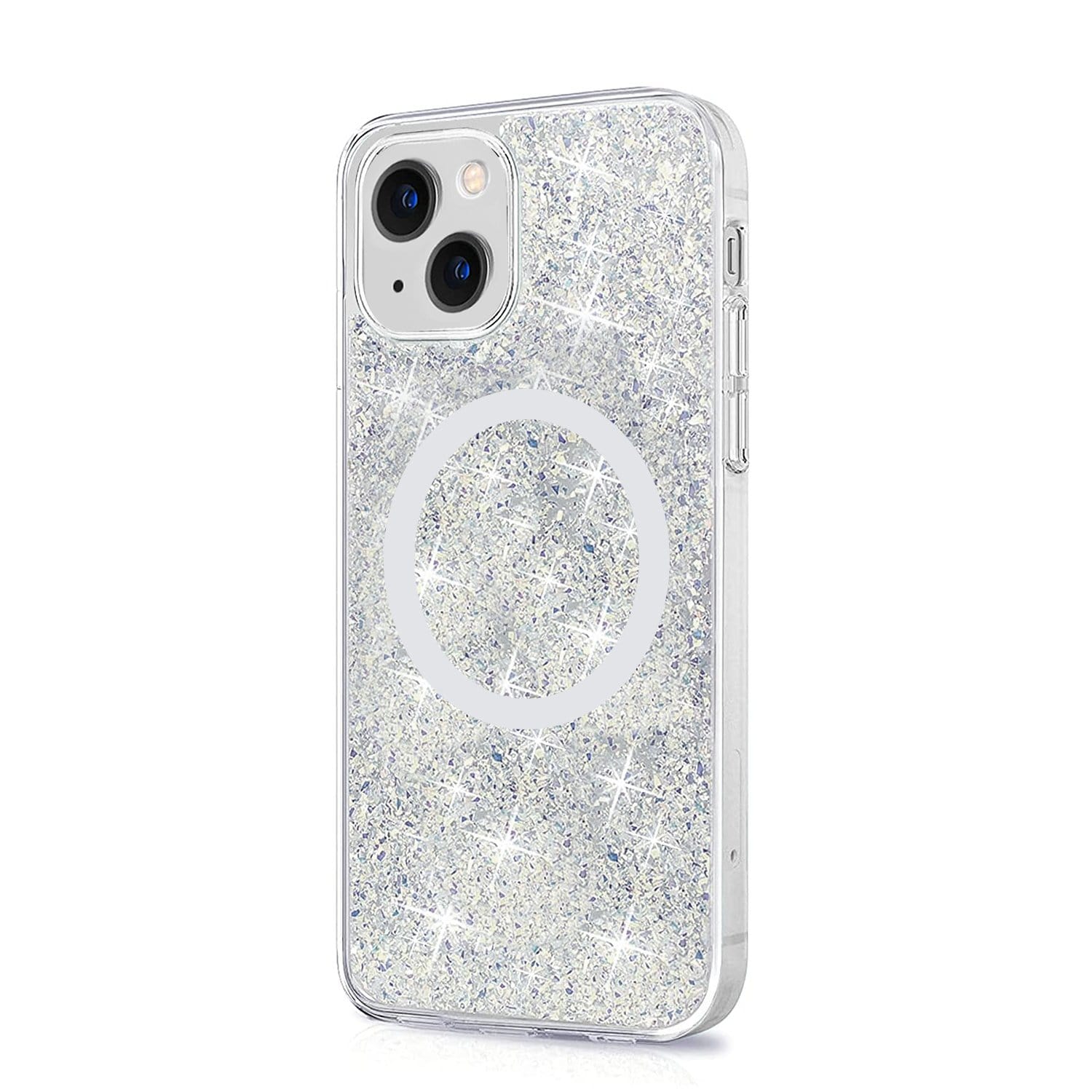 SaharaCase Sparkle Case with MagSafe for Apple iPhone 13 Clear Silver (cp00137) SaharaCase Sparkle Case with MagSafe for Apple iPhone 13 Clear Silver (cp00137)