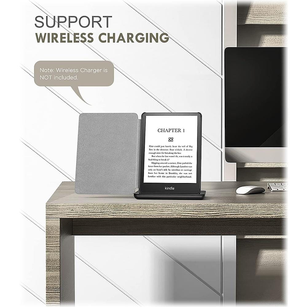 Slim Vegan Leather Business Folio Case - Amazon Kindle Paperwhite (2021-2023)