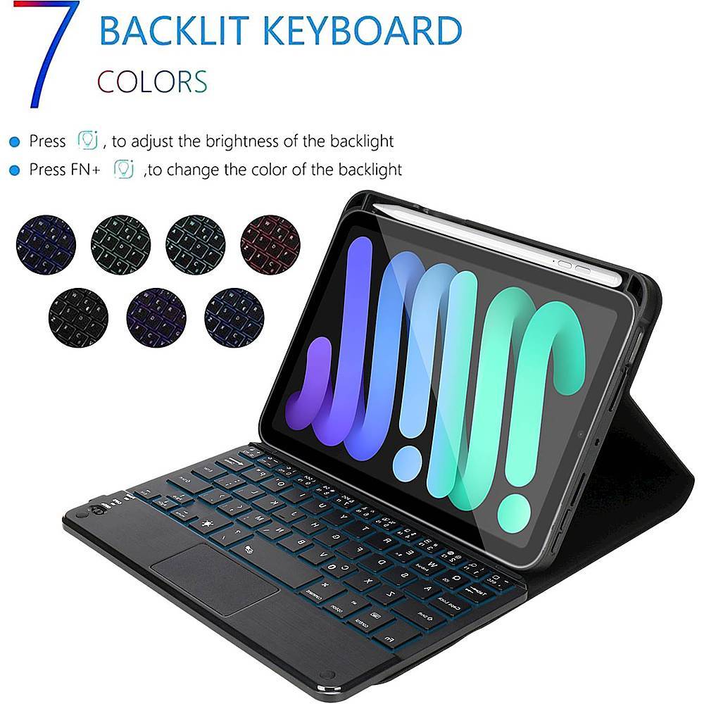 Navigate Series Keyboard Folio Case - Apple iPad mini (A17 Pro) and Apple iPad mini (6th Generation 2021)