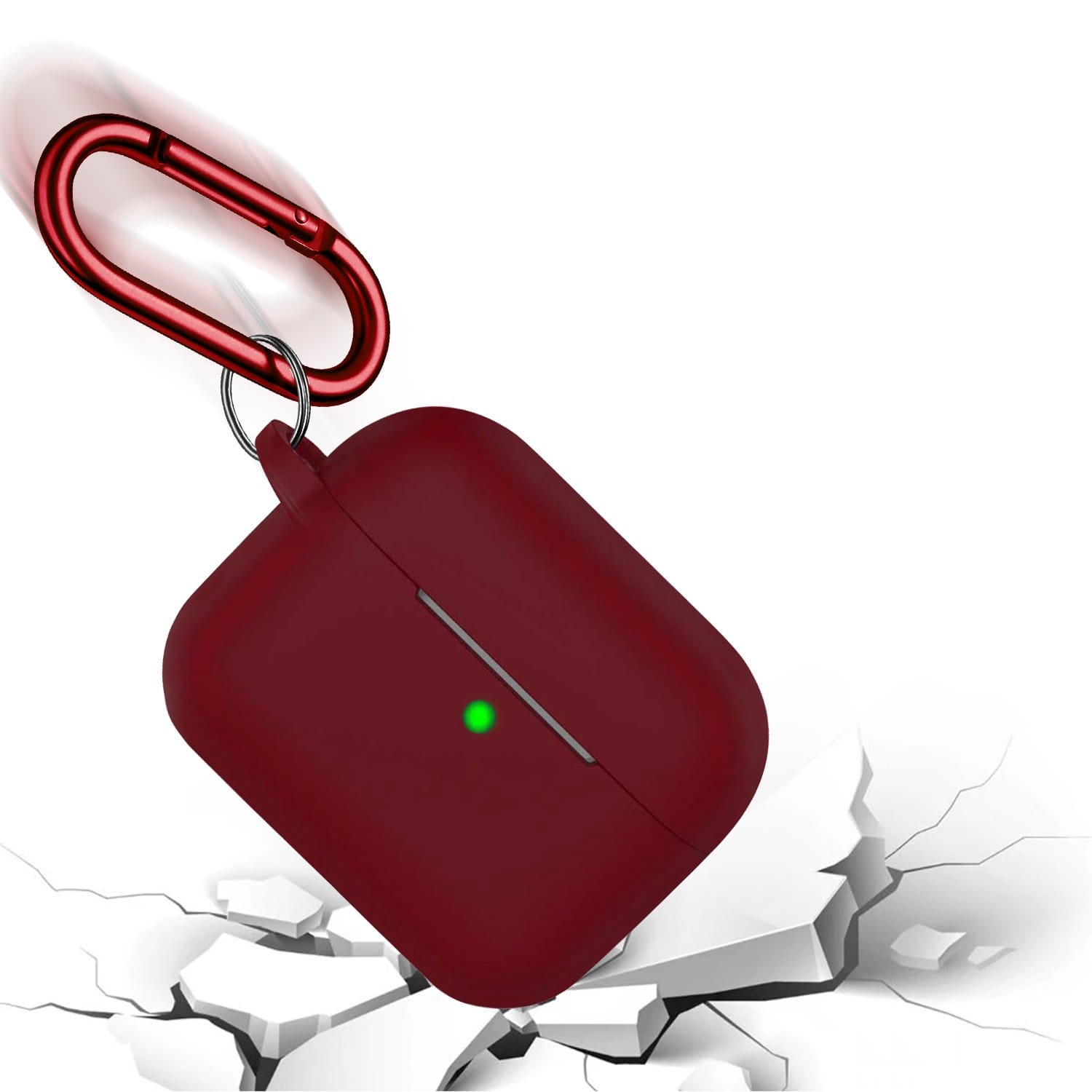 Burgundy Liquid Silicone Case - Apple AirPods 3