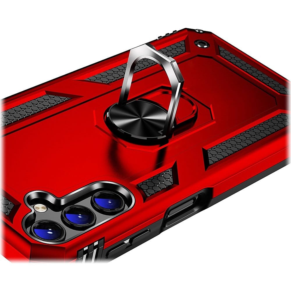 Military Kickstand Series with Belt Clip Case for Samsung Galaxy A14 5G - Red