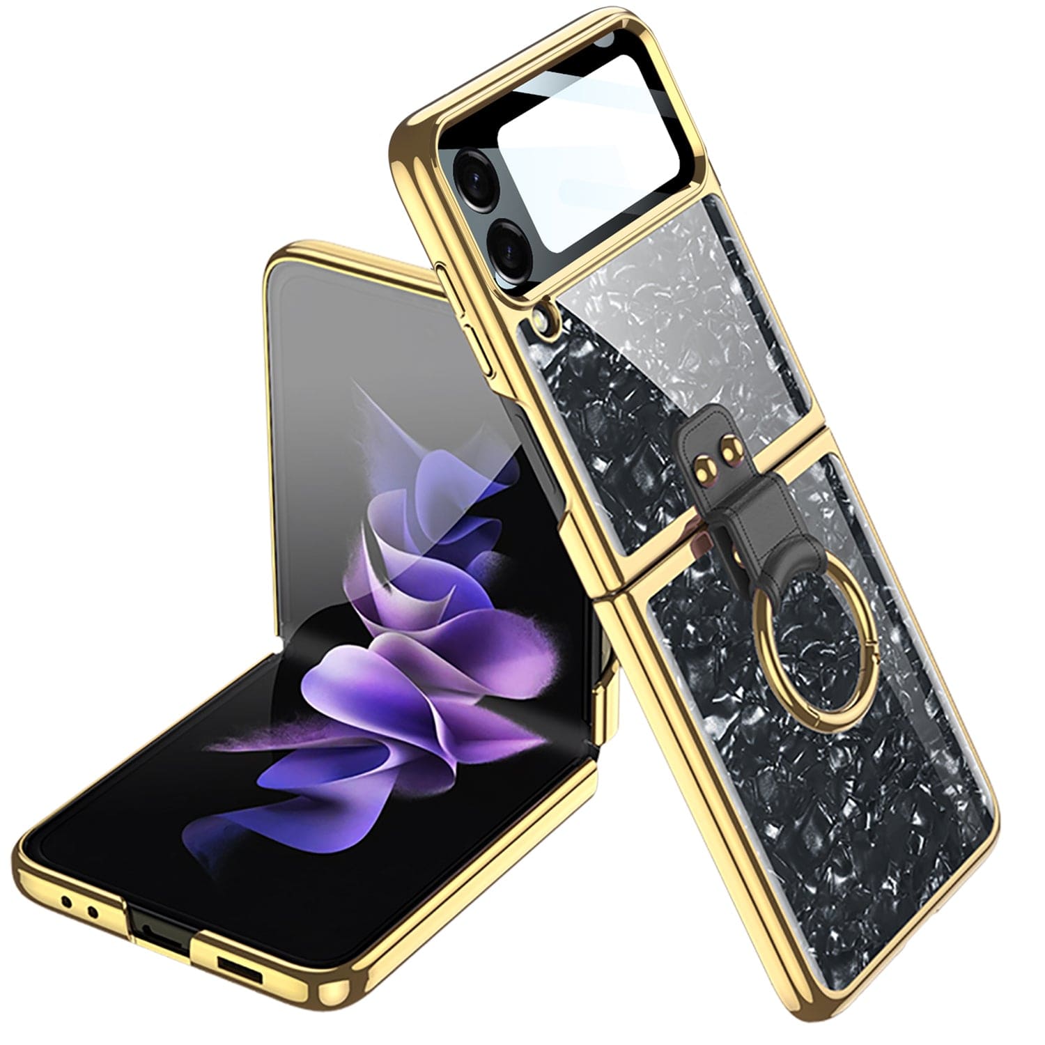 Inspire Series Marble Case with Ring - Samsung Galaxy Z Flip4