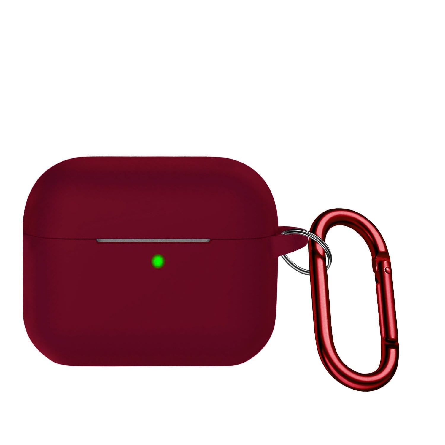 Burgundy Liquid Silicone Case Apple AirPods