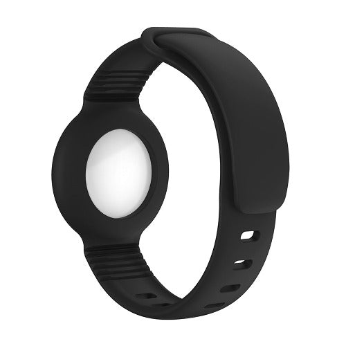 Sahara Black Silicone Wrist Band - Apple AirTag