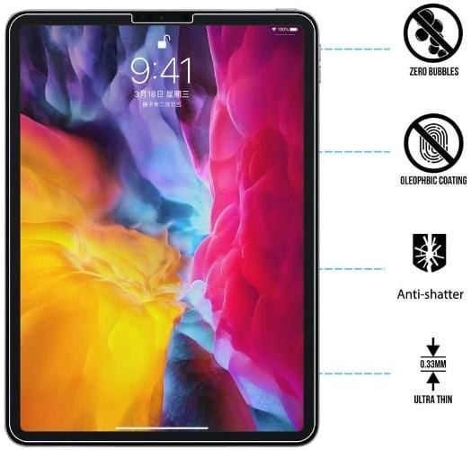 ZeroDamage - iPad Pro 12.9" (2020) - Tempered Glass Screen Protector - Sahara Case LLC