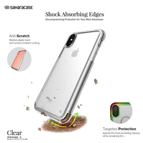 SaharaCase - Crystal Series Case - Apple iPhone X/XS - Clear - Sahara Case LLC