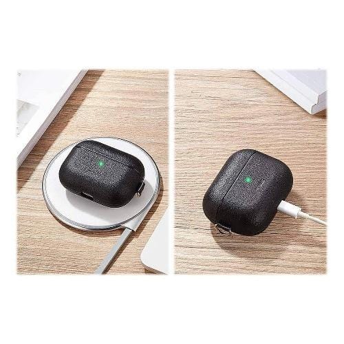 ESR - Leather Case - for Apple AirPods Pro - Black - Sahara Case LLC