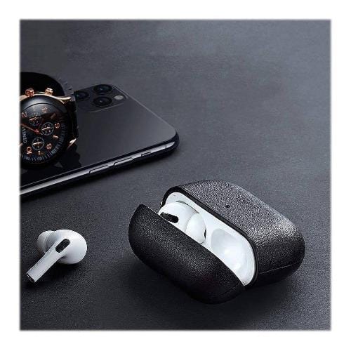 ESR - Leather Case - for Apple AirPods Pro - Black - Sahara Case LLC