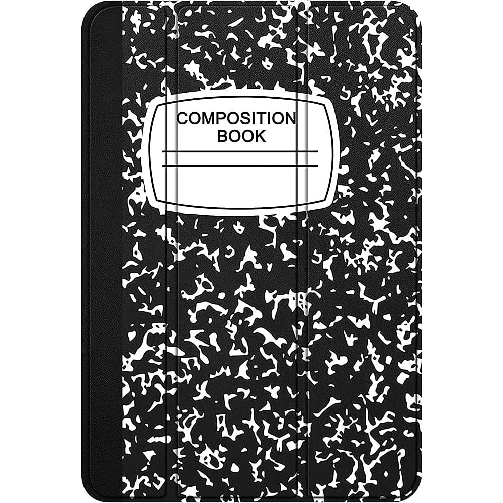 composition notebook phone case SaharaCase Folio Case for Amazon Fire 7 (2022) Black (TB00252)
