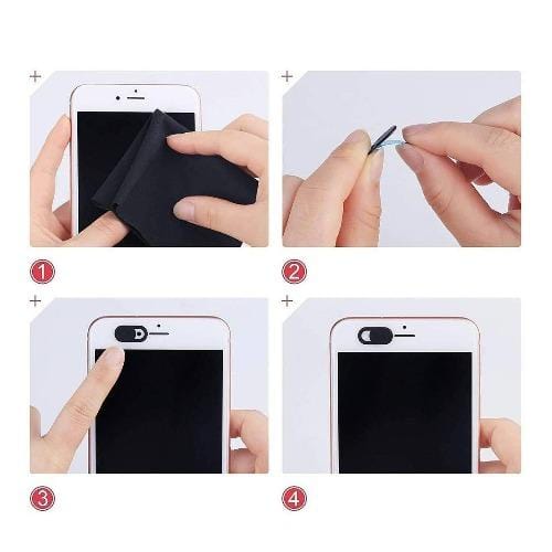 SaharaCase - Anti-Spy Privacy Camera Cover (6-Pack) - Black - Sahara Case LLC