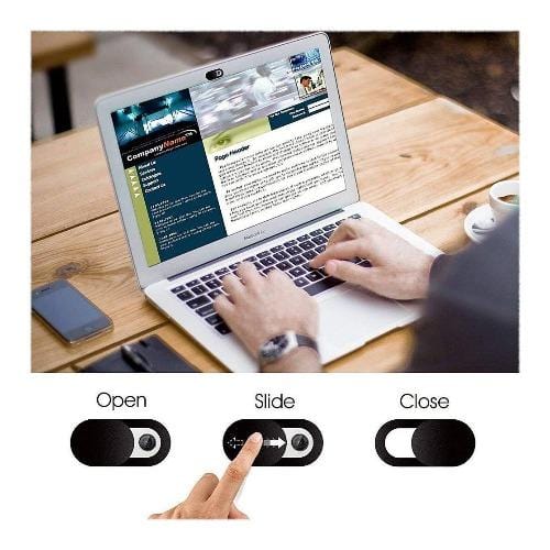 SaharaCase - Anti-Spy Privacy Camera Cover (6-Pack) - Black - Sahara Case LLC