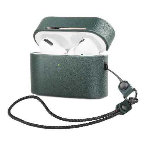Green AirPods Pro Leather Case - Retro Case Kit