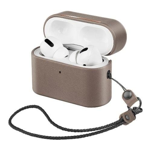 Gray AirPods Pro Leather Case - Retro Case Kit