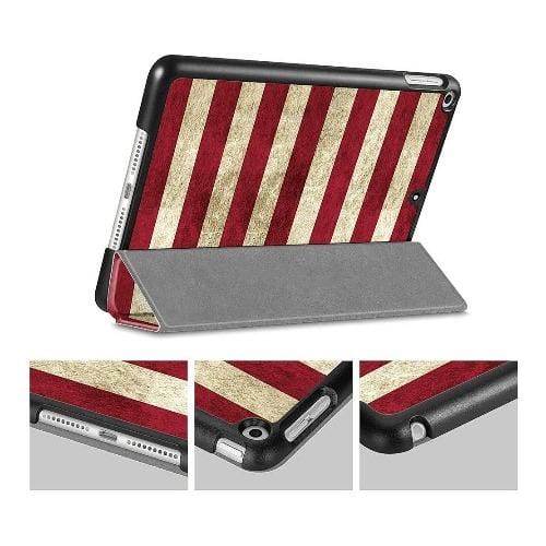 SaharaCase - Custom Folio Series Case - iPad 10.2" (7th Gen 2019 and 8th Gen 2020) - Red, White, Blue - Sahara Case LLC