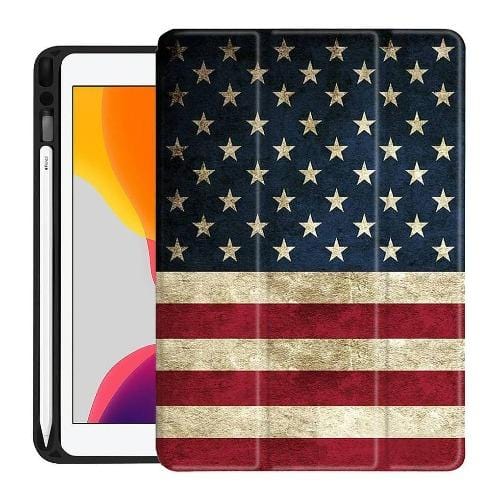 SaharaCase - Custom Folio Series Case - iPad 10.2" (7th Gen 2019 and 8th Gen 2020) - Red, White, Blue - Sahara Case LLC