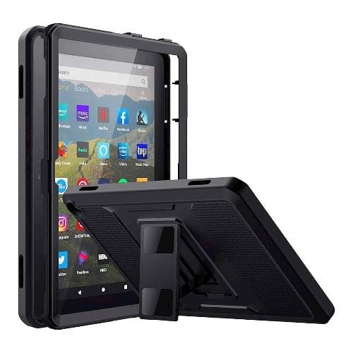 SaharaCase - Defense Protection Case - for Amazon Fire HD 8 2020 and Fire HD 8 Plus 2020 - Black - Sahara Case LLC