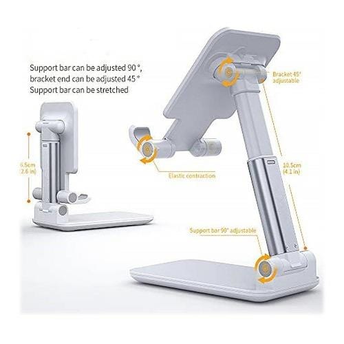 SaharaCase - Foldable Stand - for Most CellPhones and Tablets - White - Sahara Case LLC