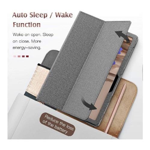 SaharaCase - Folio Series Case - for Samsung Galaxy Tab S7 - Gray - Sahara Case LLC