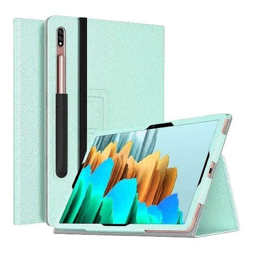 SaharaCase - Folio Series Case - for Samsung Galaxy Tab S7 Plus - Mint/Teal - Sahara Case LLC