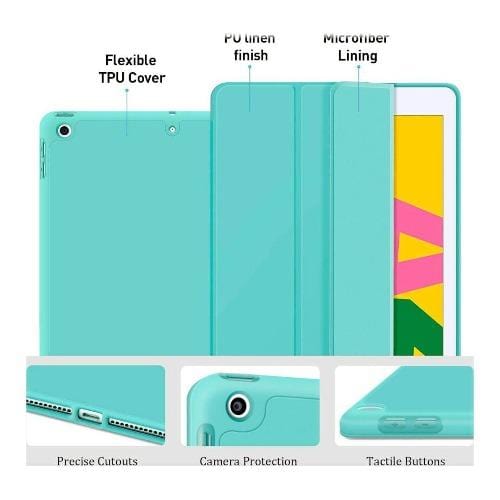 SaharaCase - Folio Series Case - iPad 10.2" - Aqua Teal - Sahara Case LLC