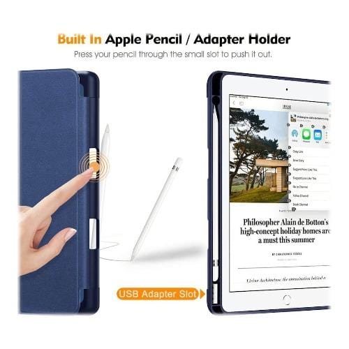SaharaCase - Folio Series Case - iPad 10.2" - Navy Blue - Sahara Case LLC